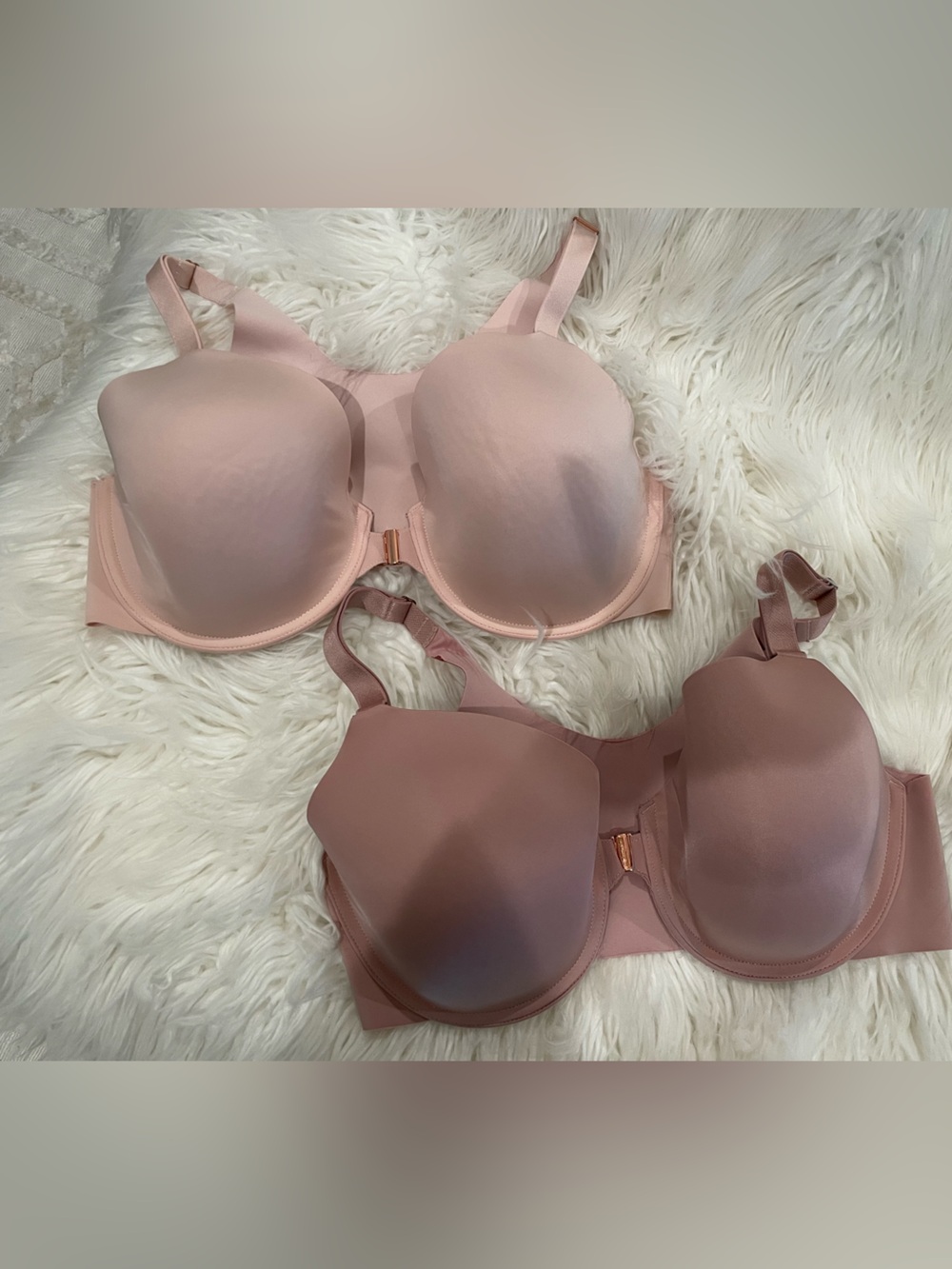 Soma Dual-Style Smooth Bras in Light Pink and Dusty Rose